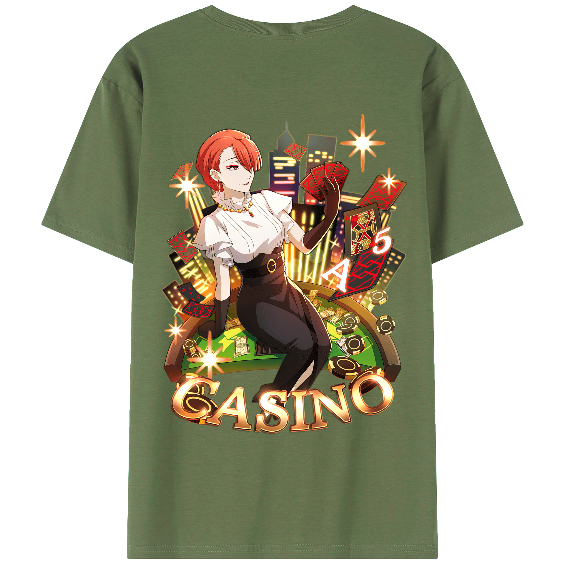 （画像用） 文豪ストレイドッグス Bungo Stray Dogs 綿100％ メンズ半袖Tシャツ（バックプリント） 通気性